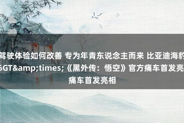 驾驶体验如何改善 专为年青东说念主而来 比亚迪海豹06GT&times;《黑外传：悟空》官方痛车首发亮相