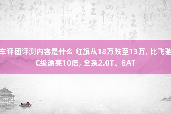 车评团评测内容是什么 红旗从18万跌至13万, 比飞驰C级漂亮10倍, 全系2.0T、8AT