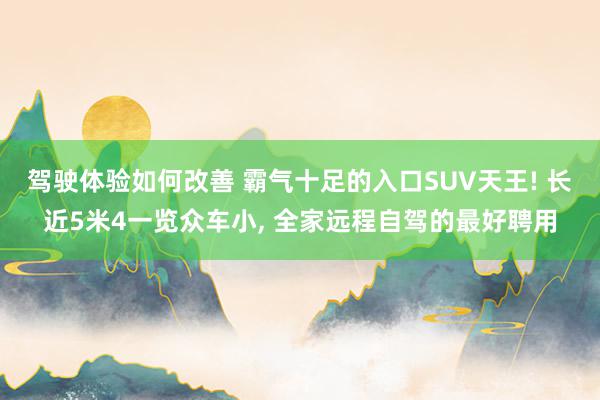 驾驶体验如何改善 霸气十足的入口SUV天王! 长近5米4一览众车小, 全家远程自驾的最好聘用