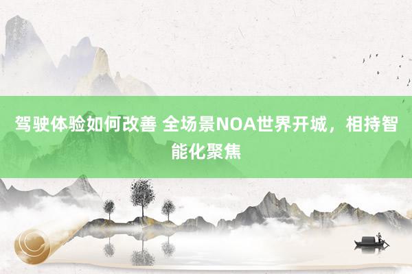 驾驶体验如何改善 全场景NOA世界开城，相持智能化聚焦