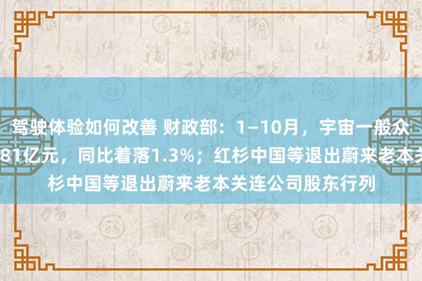 驾驶体验如何改善 财政部：1—10月，宇宙一般众人预算收入184981亿元，同比着落1.3%；红杉中国等退出蔚来老本关连公司股东行列