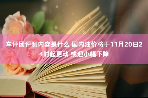 车评团评测内容是什么 国内油价将于11月20日24时起更动 或迎小幅下降