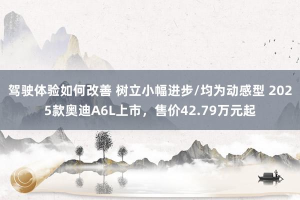 驾驶体验如何改善 树立小幅进步/均为动感型 2025款奥迪A6L上市，售价42.79万元起